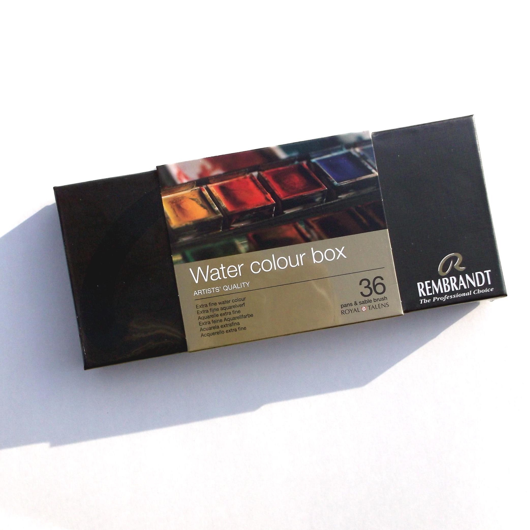 Talens Watercolor Paints Talens Rembrandt Watercolour Paint Set 12 Half Pans With Pocket Brush For Artists Rembrandt Watercolours