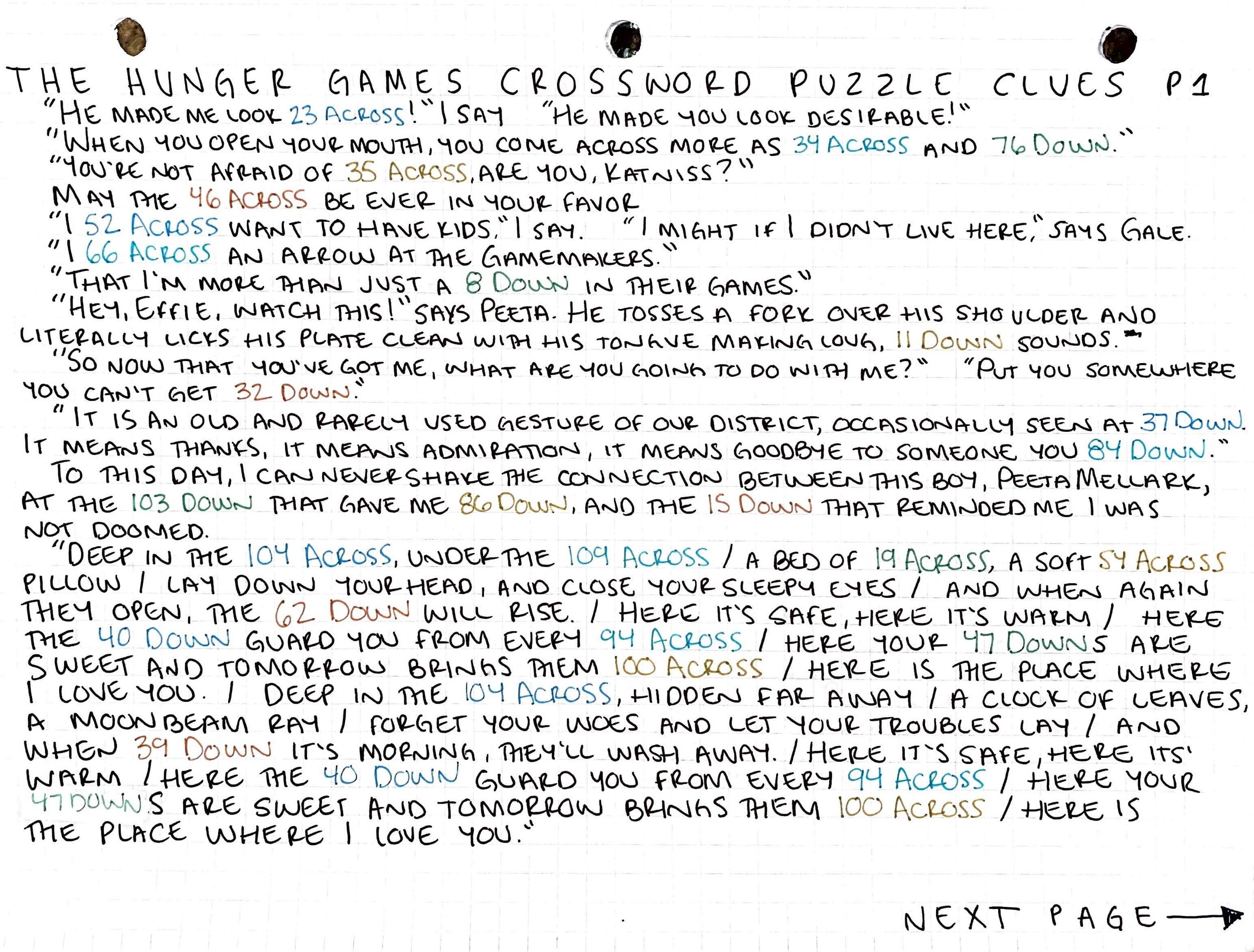 the hunger games boy crossword clue