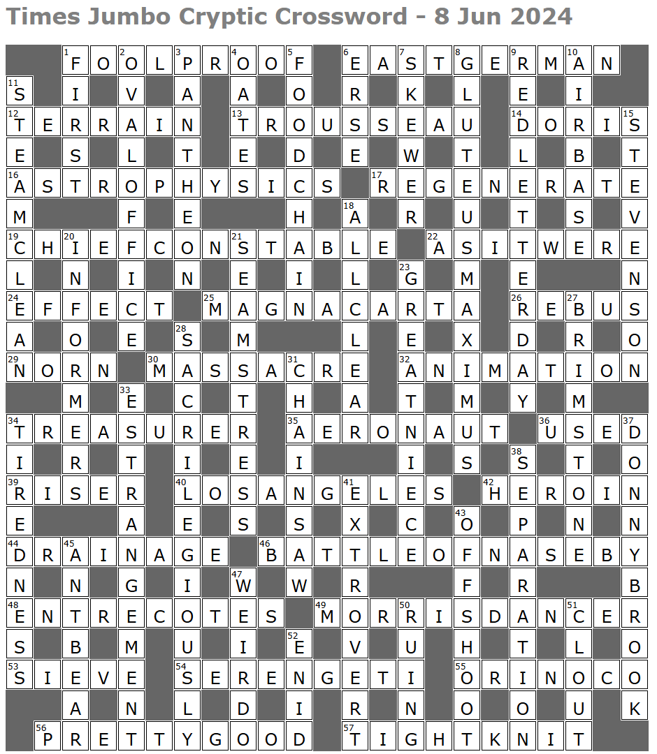 Times Jumbo Crossword Page 4 Lucian Poll s Web Ramblings