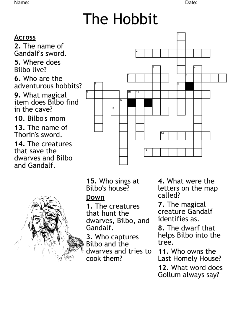 tolkien creature crossword clue