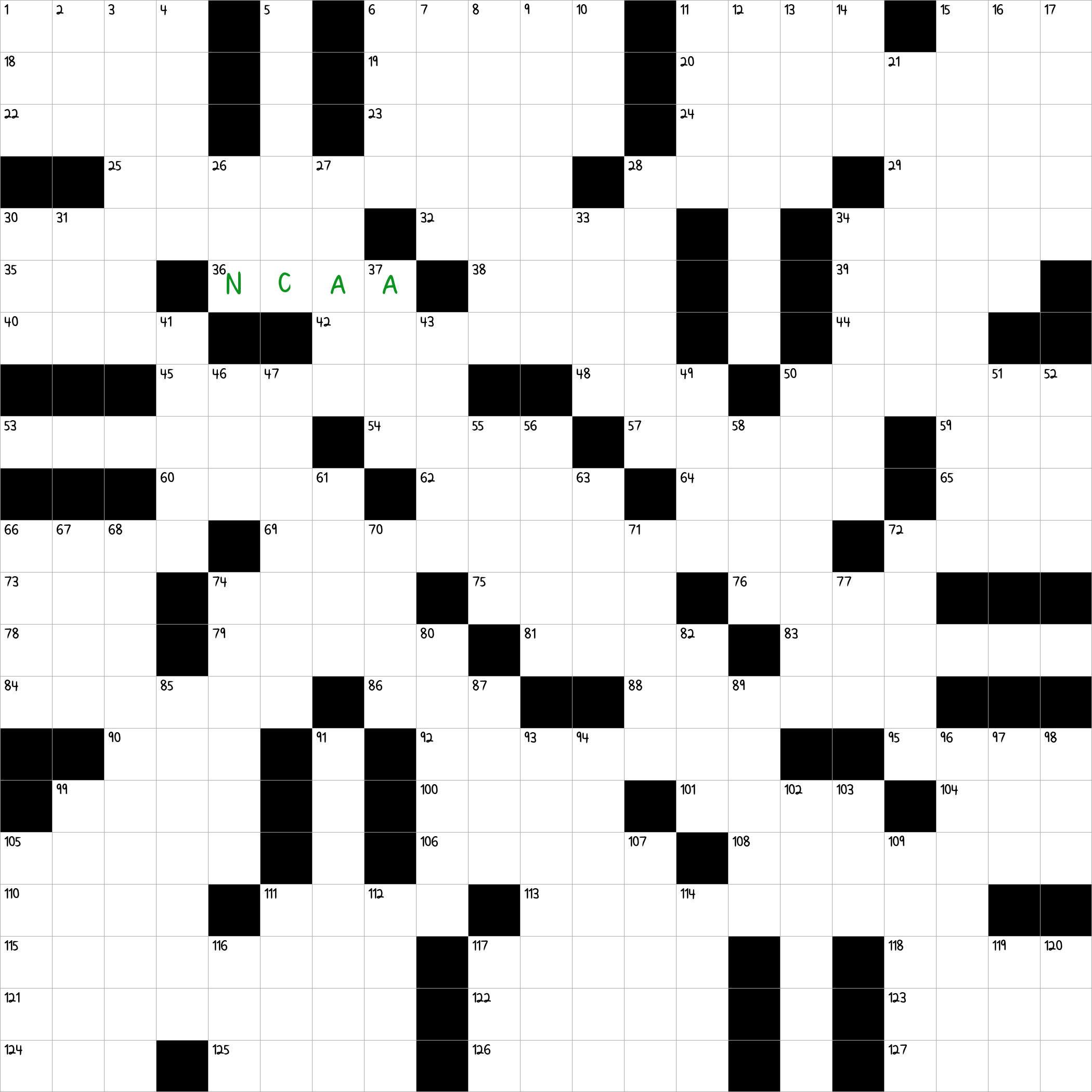 crossword clue sponsor