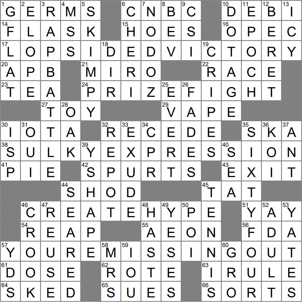 entourage crossword clue