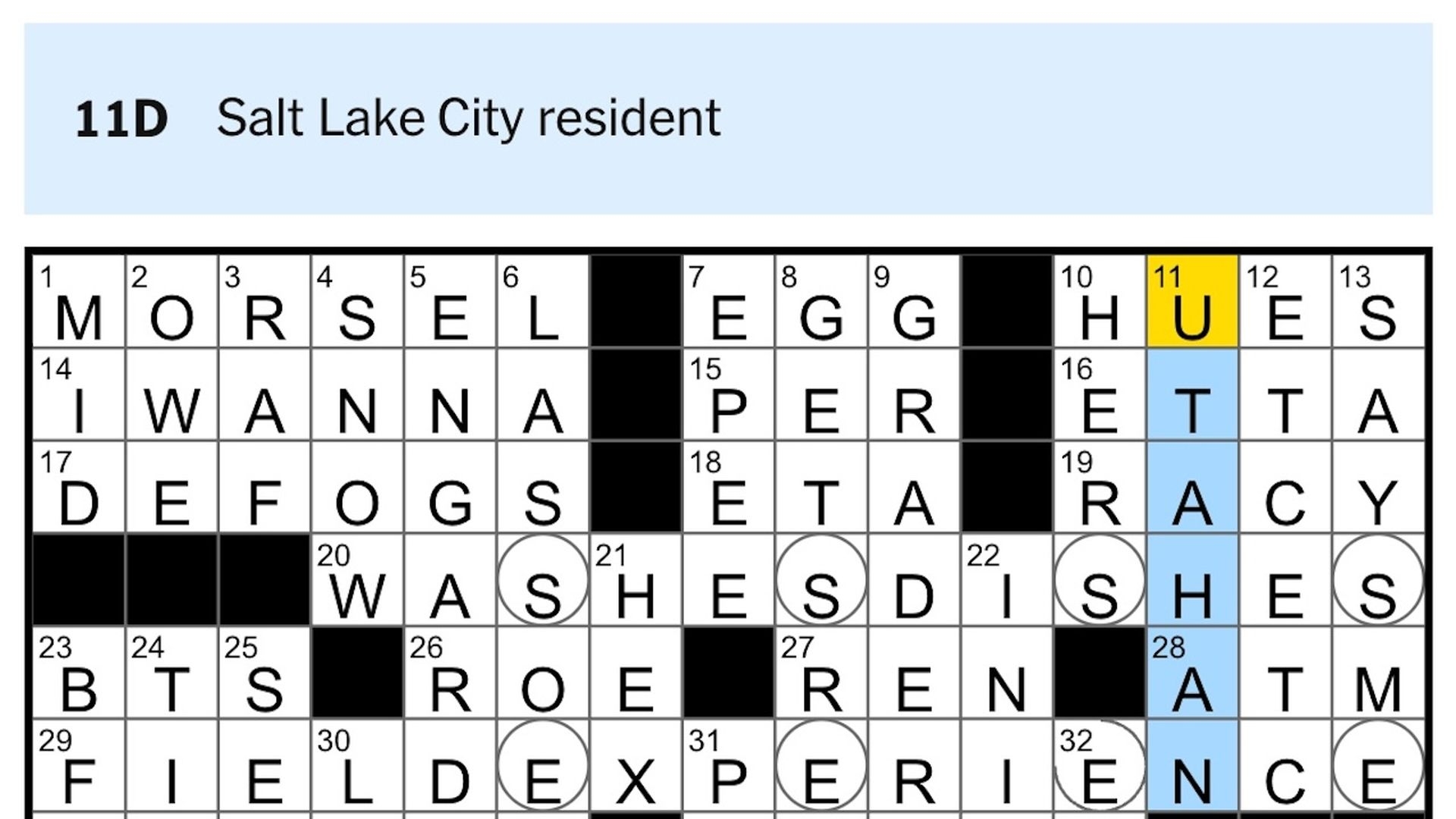 Utahn Vs Utahan The New York Times Crossword Weighs In Axios Salt Lake City