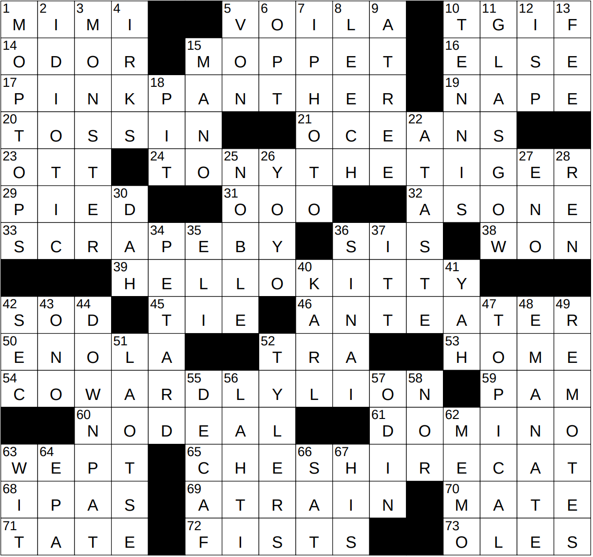 0110 23 NY Times Crossword 10 Jan 23 Tuesday NYXCrossword