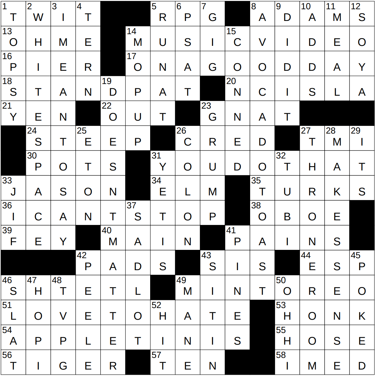0414 23 NY Times Crossword 14 Apr 23 Friday NYXCrossword