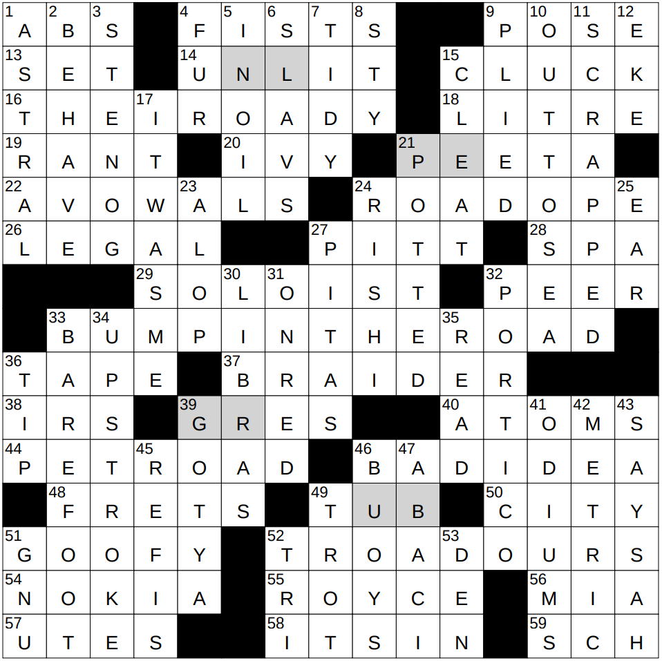 greek portico crossword clue