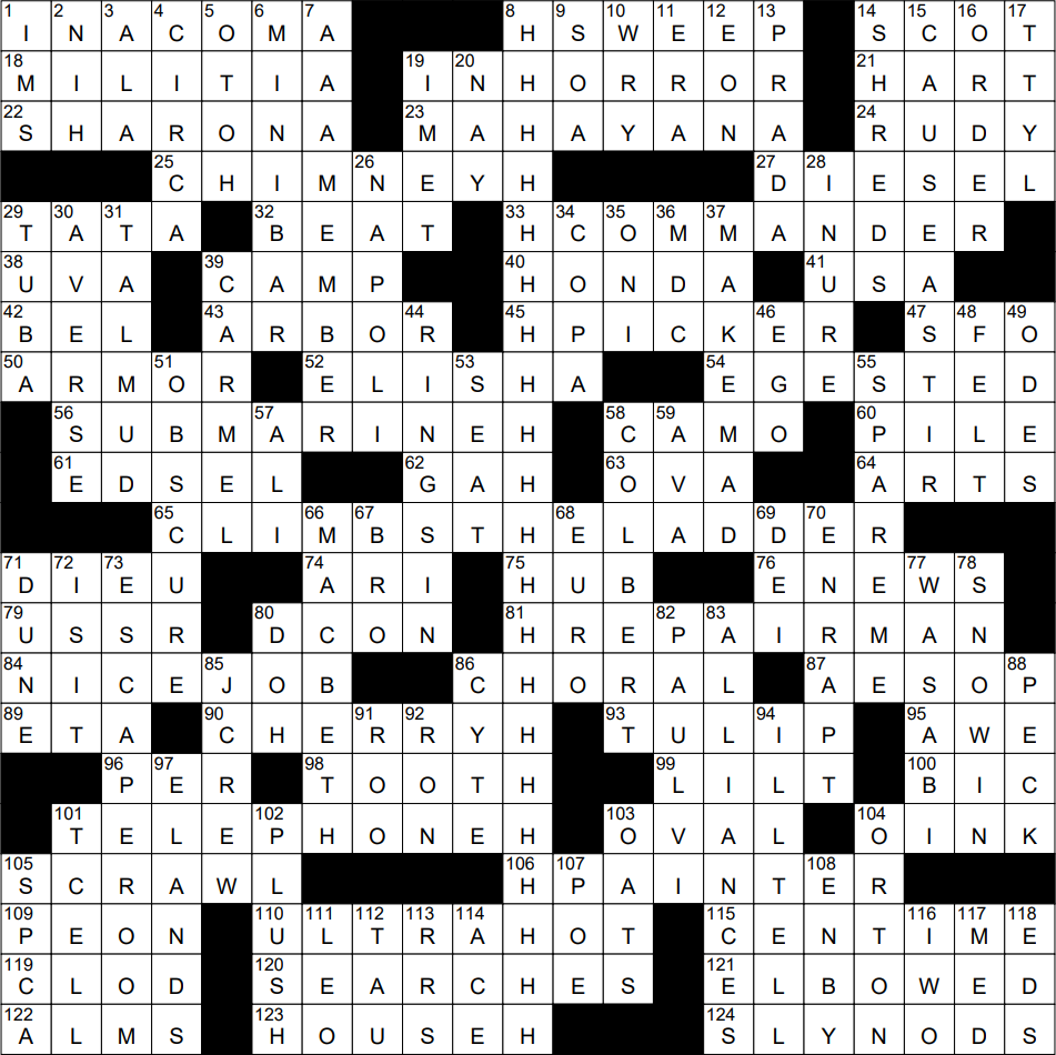 daily commuter crossword solution