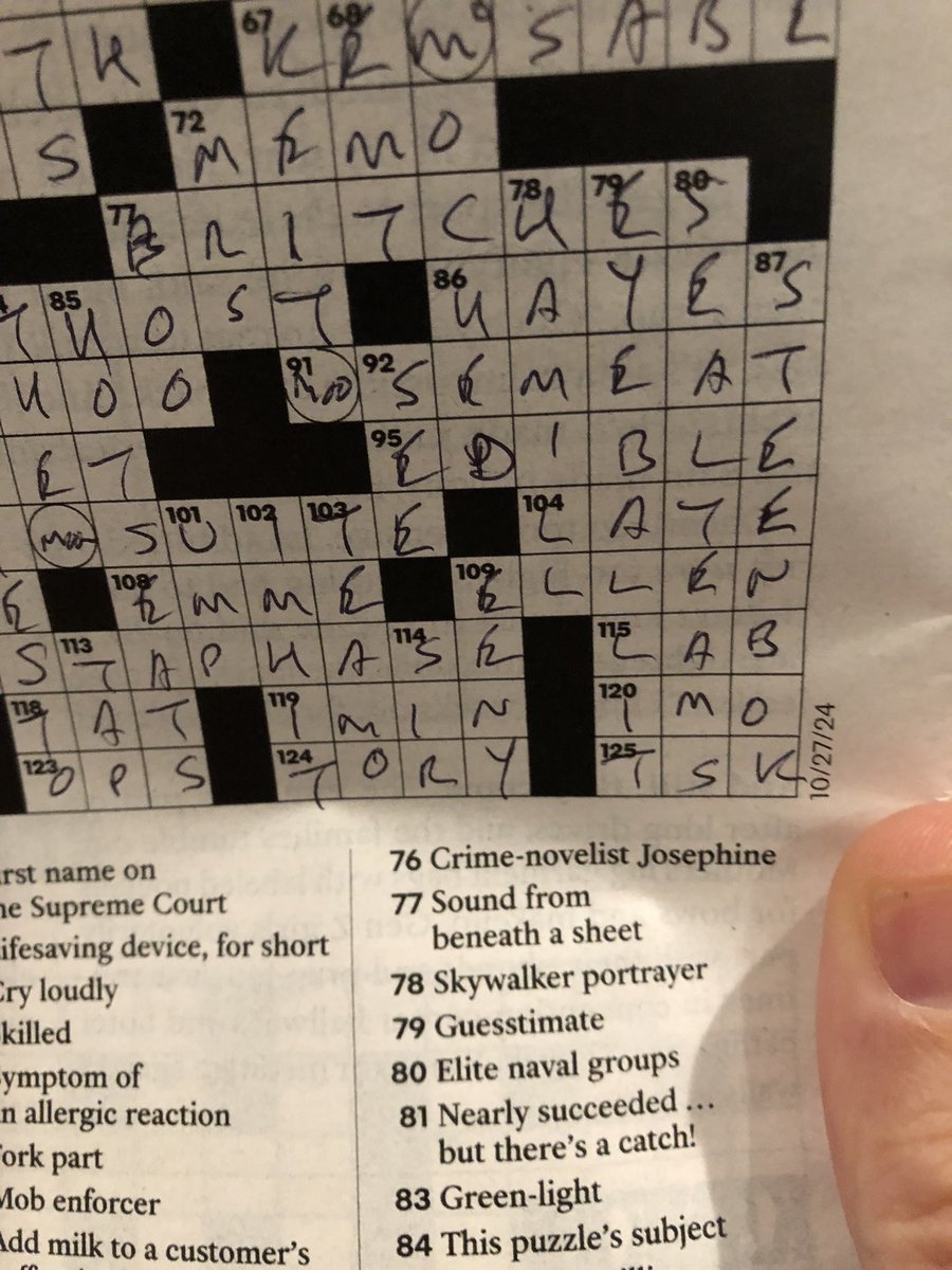 78 Down In Tomorrow s NYT Crossword MarkHamill You Made It Other Clues Include Jedi Foe And Feature Of James Earl Jones s Voice 