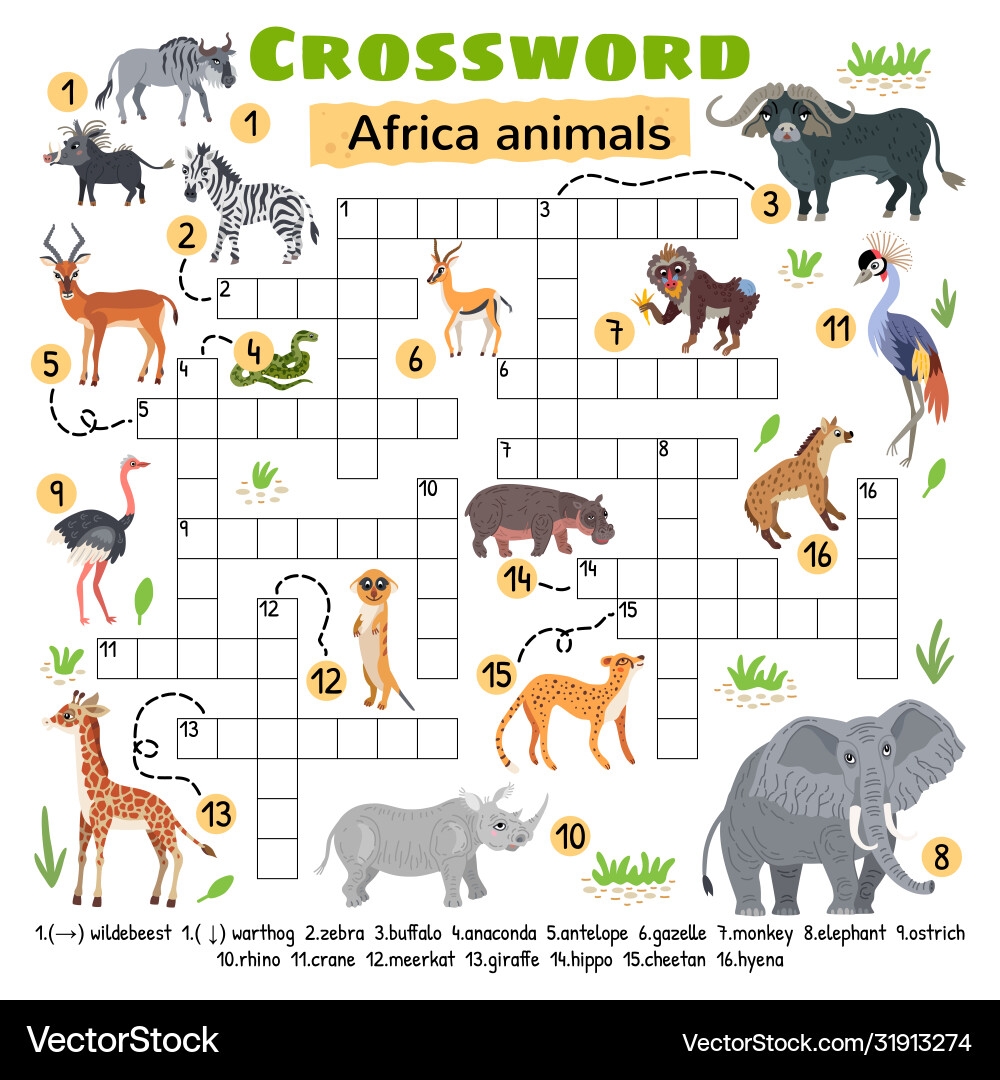 antelope of africa crossword