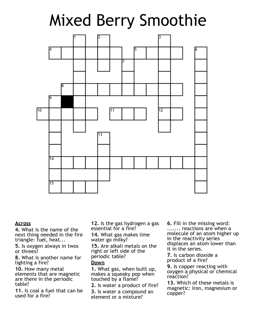 BFDI Crossword WordMint BFDI Crossword WordMint