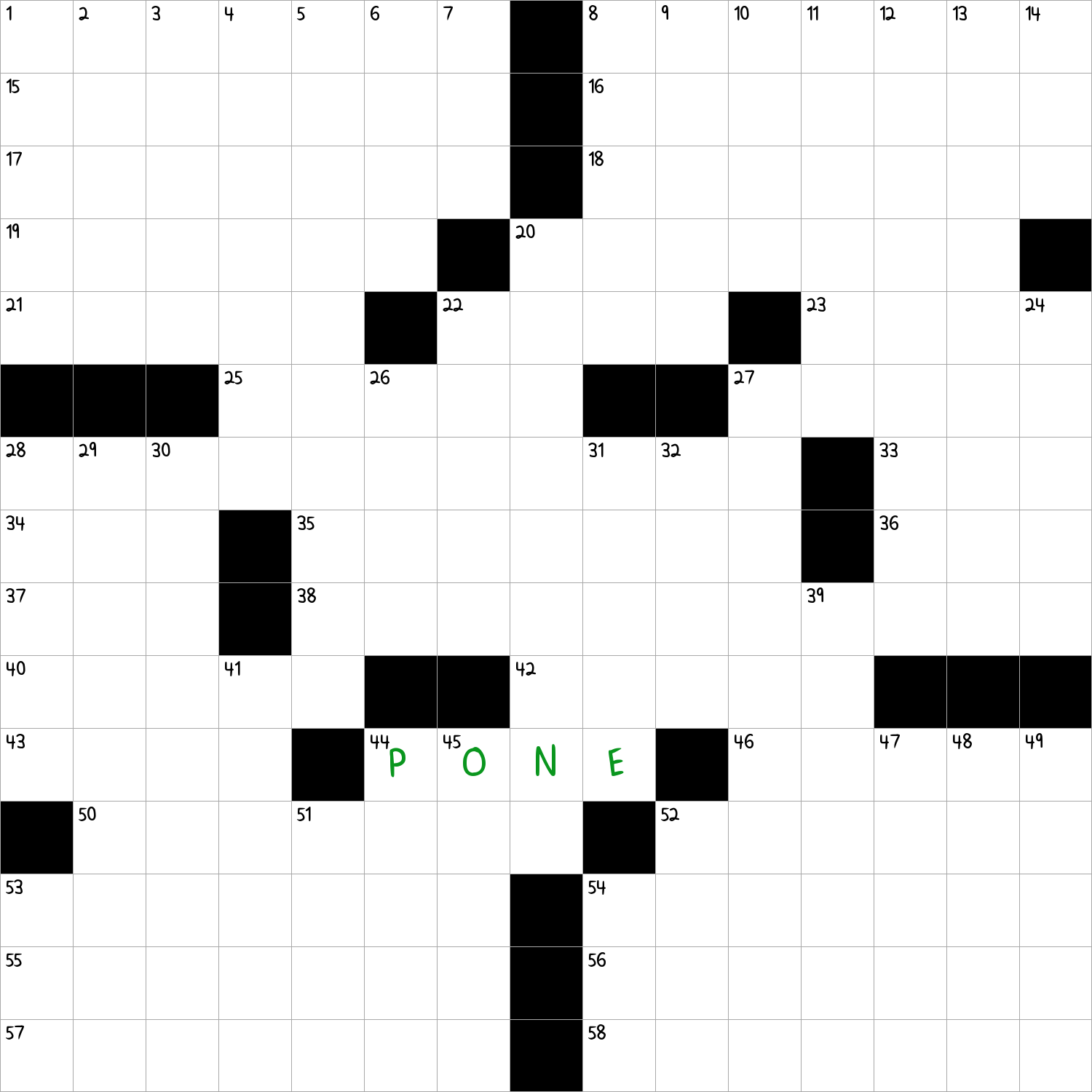 cornmeal cake crossword clue