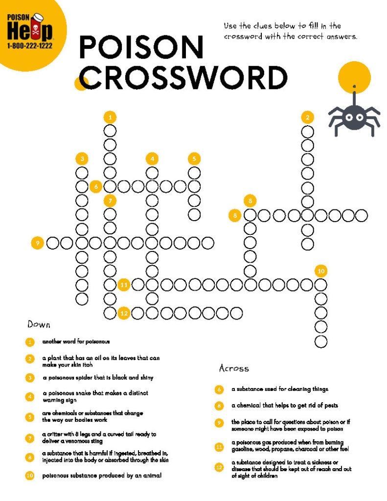 poison crossword puzzle clue
