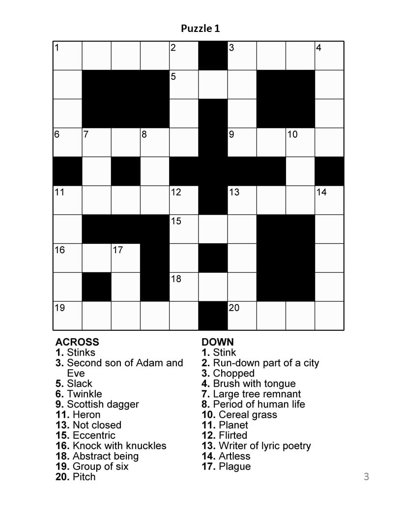 crossword puzzles easy printable crossword puzzles easy printable