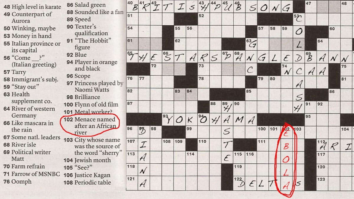 Ebola Invades The New York Times Sunday Crossword KERA News Ebola Invades The New York Times Sunday Crossword KERA News