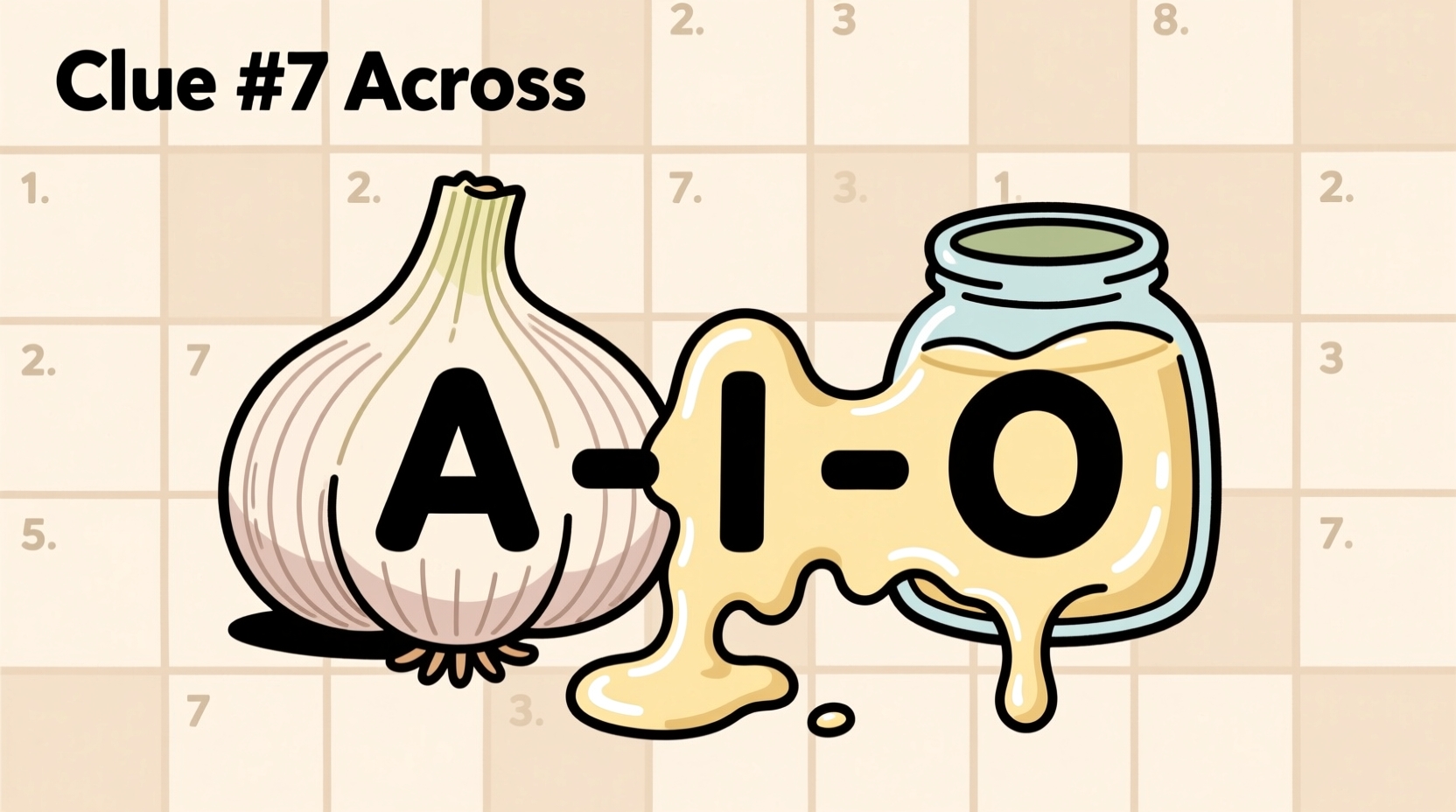 garlic mayonnaise crossword clue