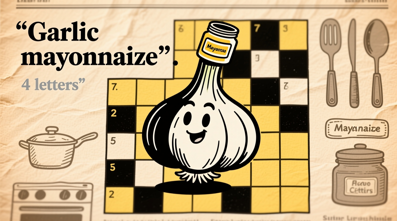 crossword clue garlic mayo crossword clue garlic mayo