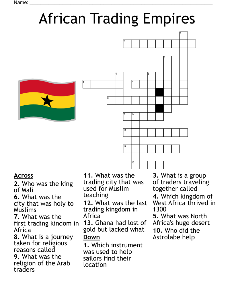 crossword clue capital of ghana