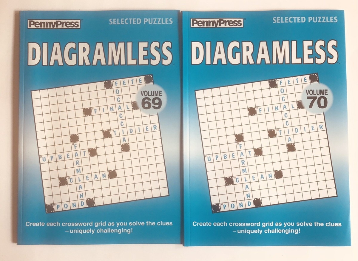 Lot Of 2 Diagramless Crossword Puzzles Books Penny Press Dell Variety 69 70 EBay Lot Of 2 Diagramless Crossword Puzzles Books Penny Press Dell Variety 69 70 EBay