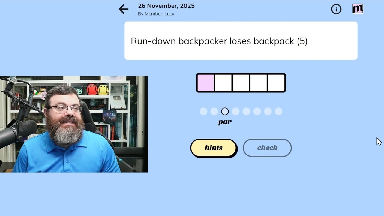 Minute Cryptic Nov 26th 2025 YouTube Minute Cryptic Nov 26th 2025 YouTube