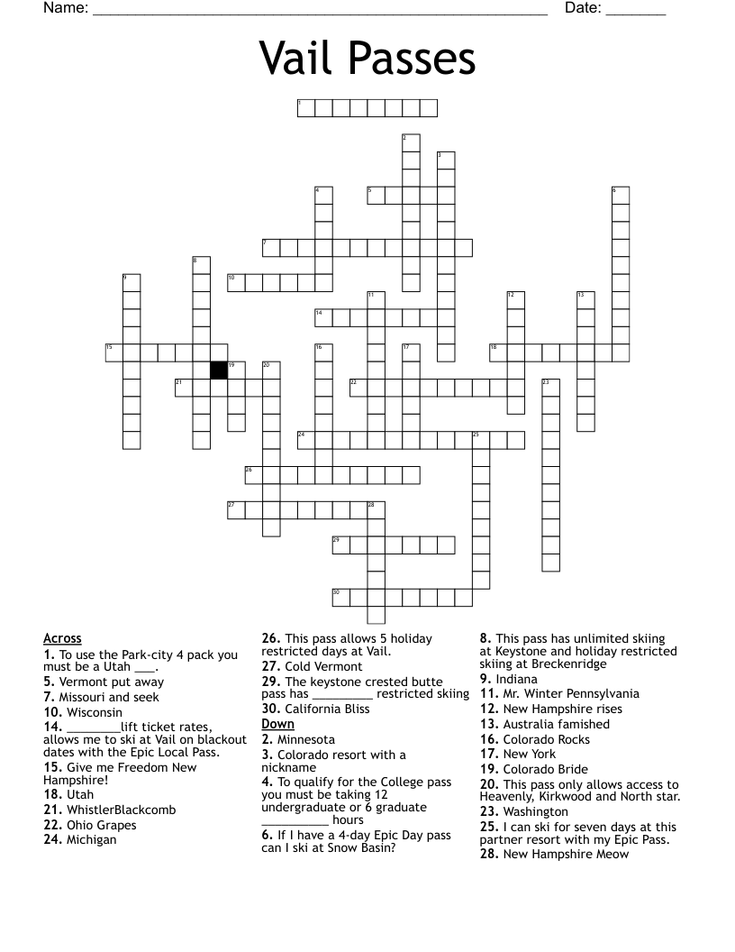 ski resort in utah crossword ski resort in utah crossword