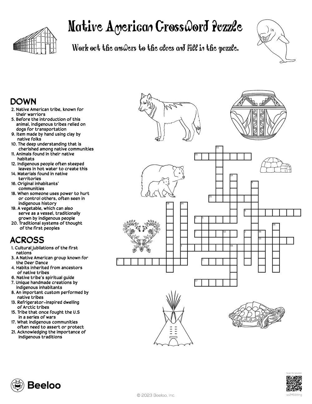 first nations people crossword