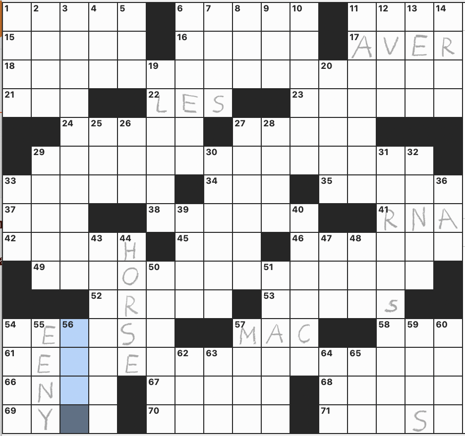 big shot crossword clue