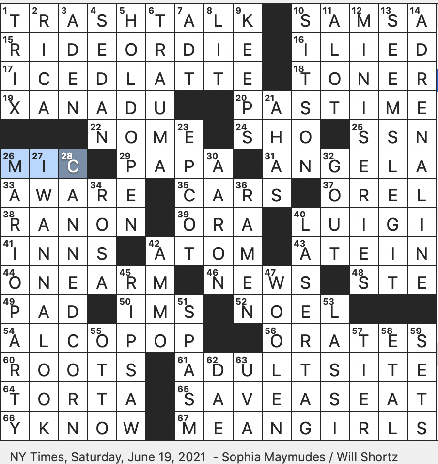 nothing more than crossword clue