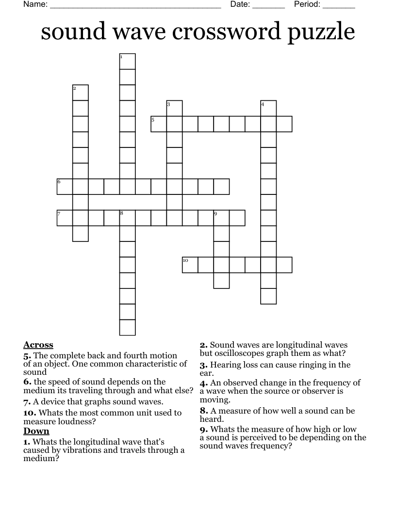 wave in spanish crossword clue