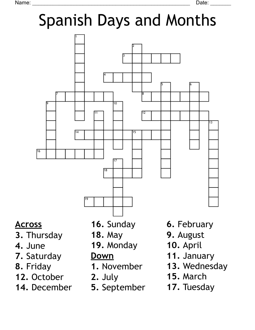 day in spanish crossword clue day in spanish crossword clue