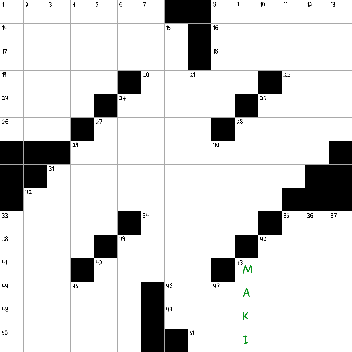 seaweed crossword puzzle clue