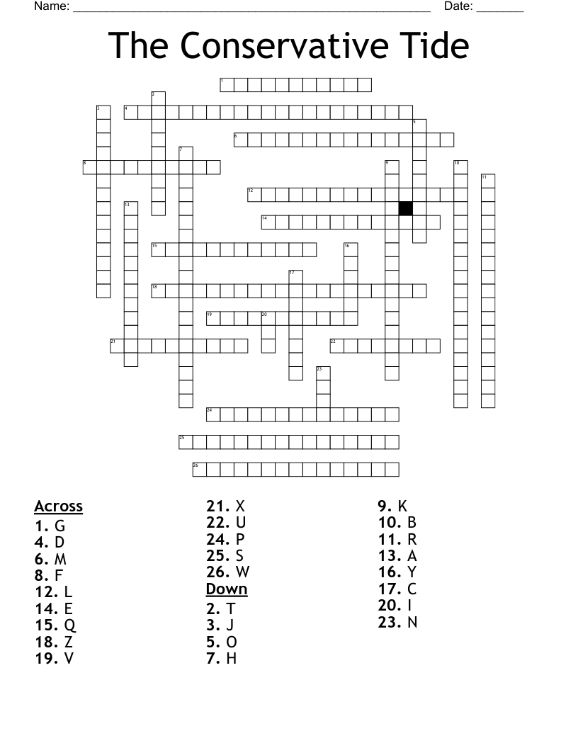 type of tide crossword clue
