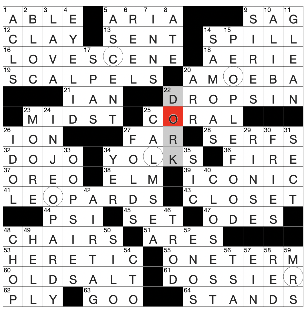 universal crossword puzzle answers today