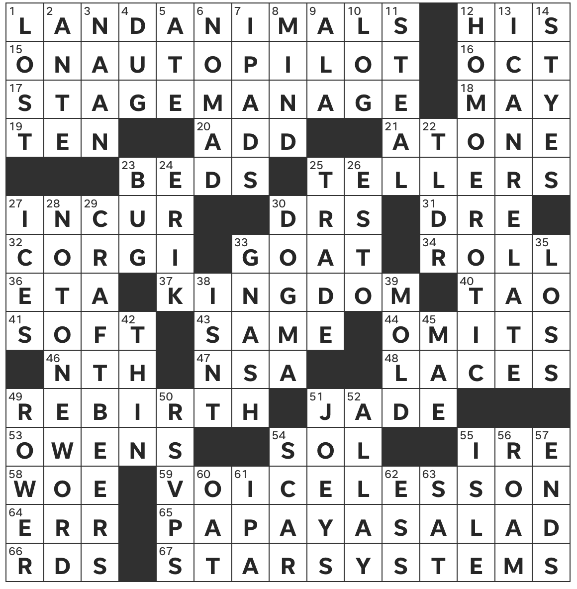 Tuesday April 16 2024 Diary Of A Crossword Fiend