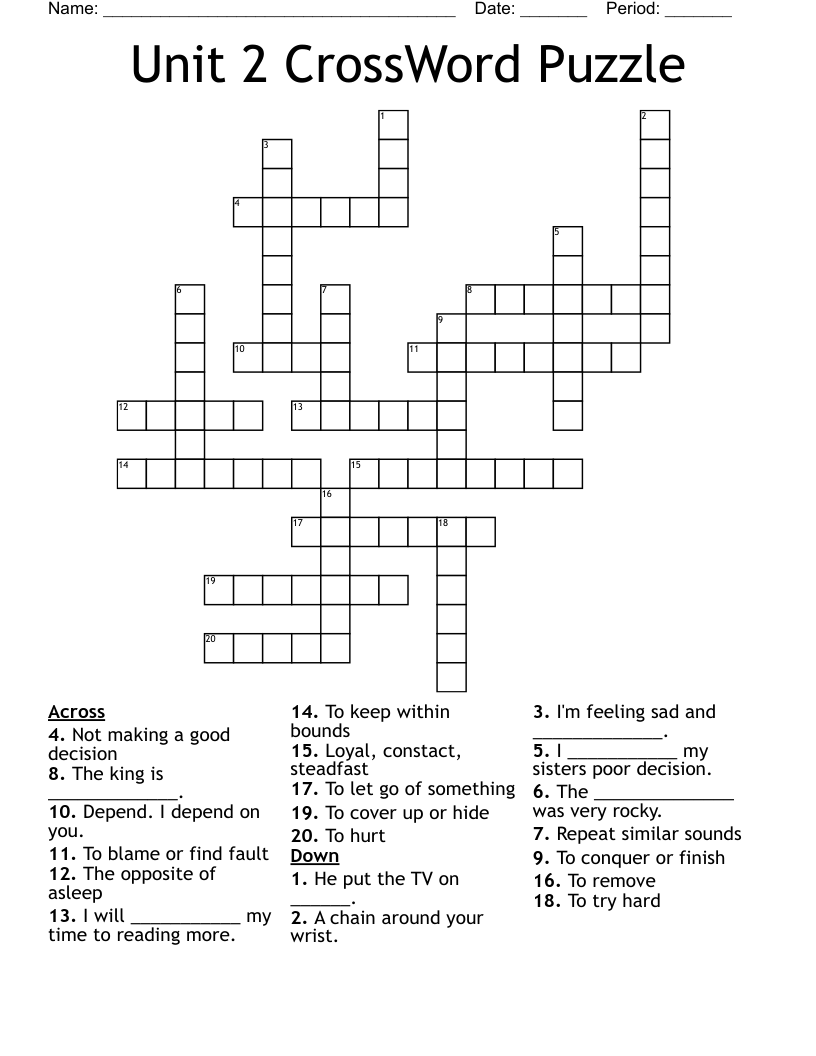 let go crossword clue