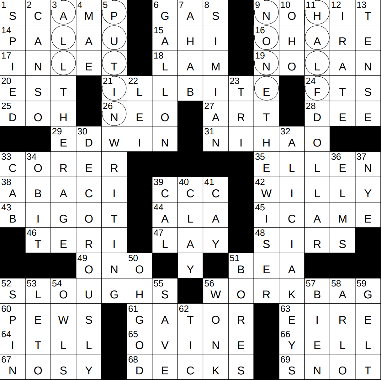 ny times crossword seattle