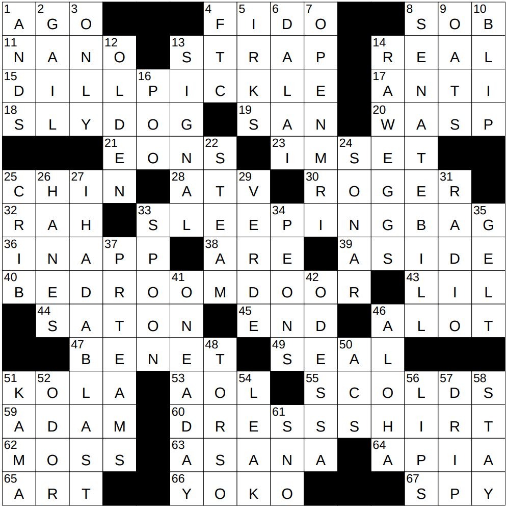 yiddish word meaning foolish crossword