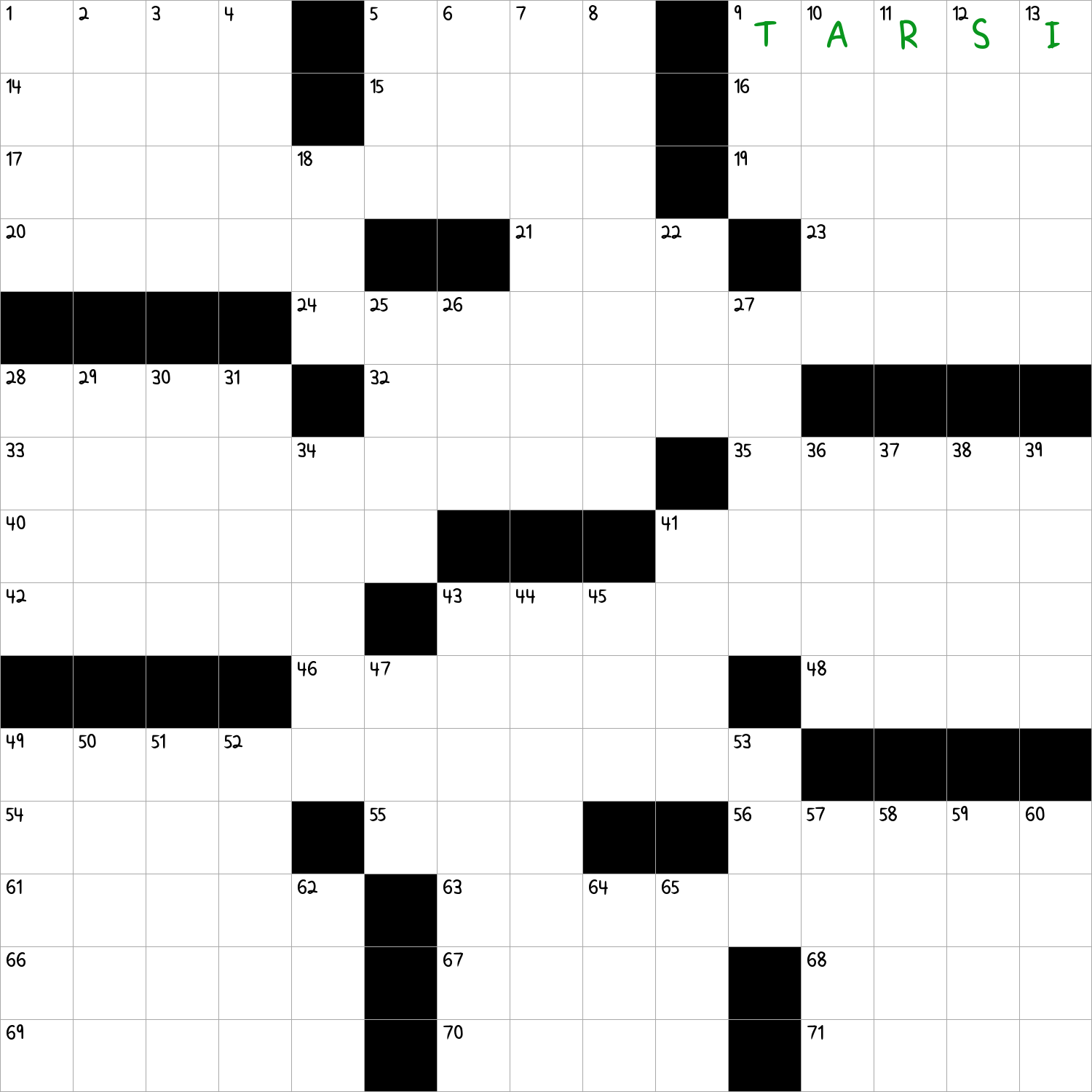 ankle bone crossword puzzle
