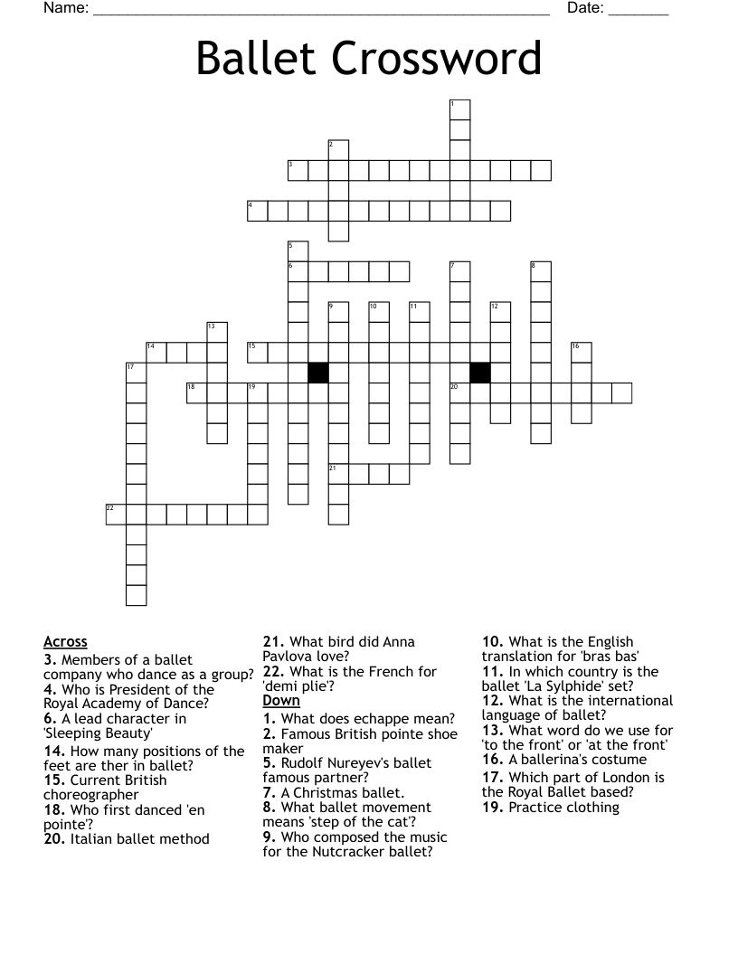 french dances crossword clue