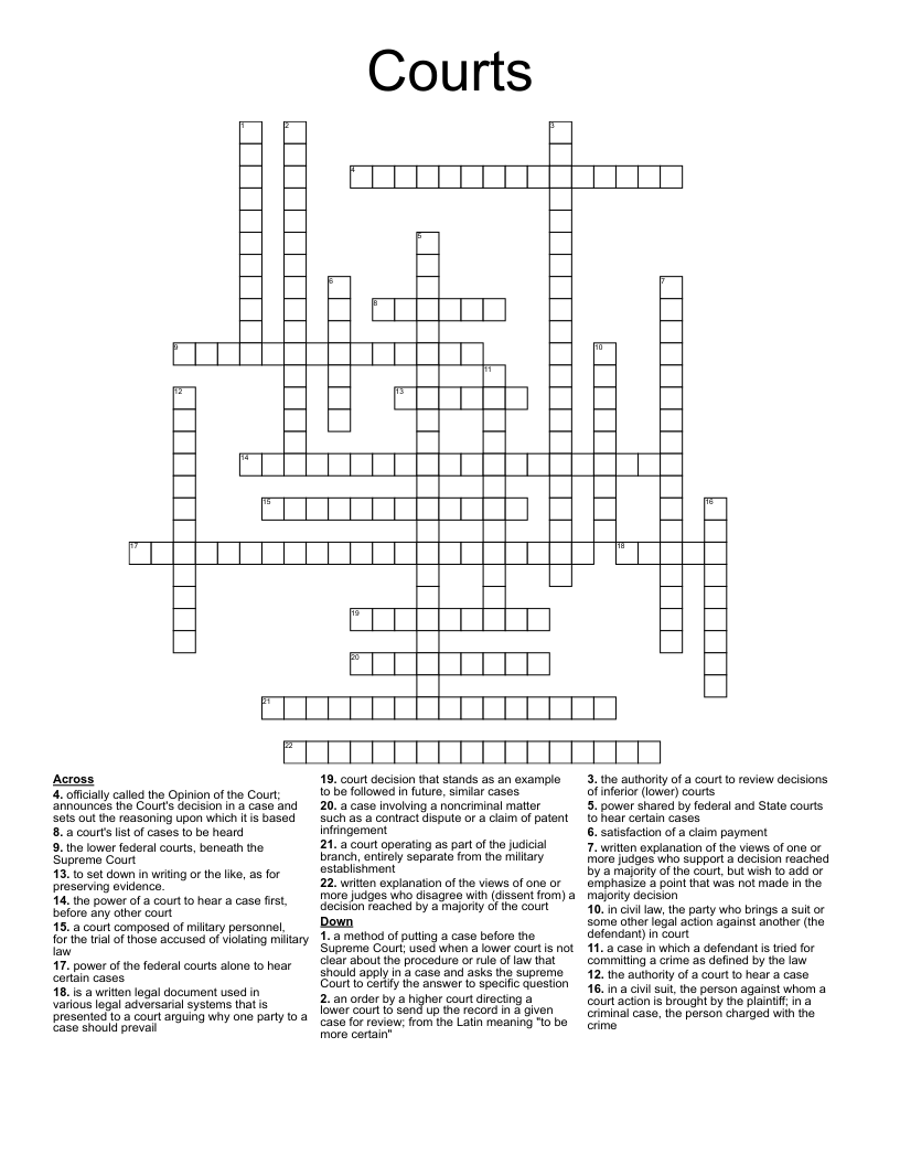court order crossword clue