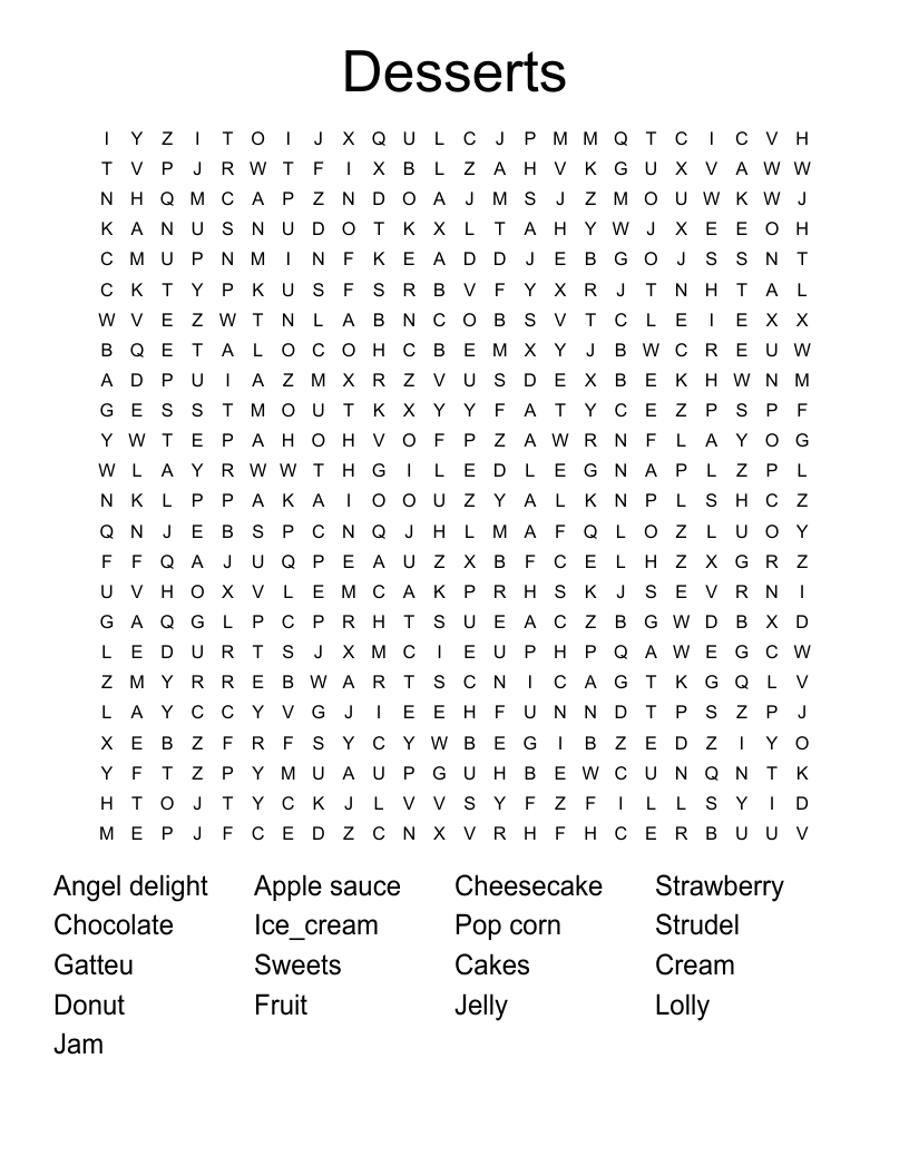 dessert apple crossword clue