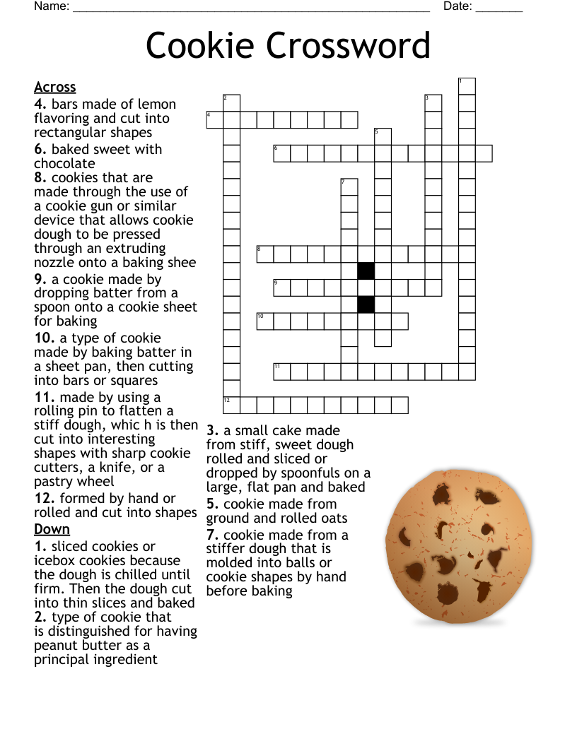 Girl Scout Cookies Crossword WordMint