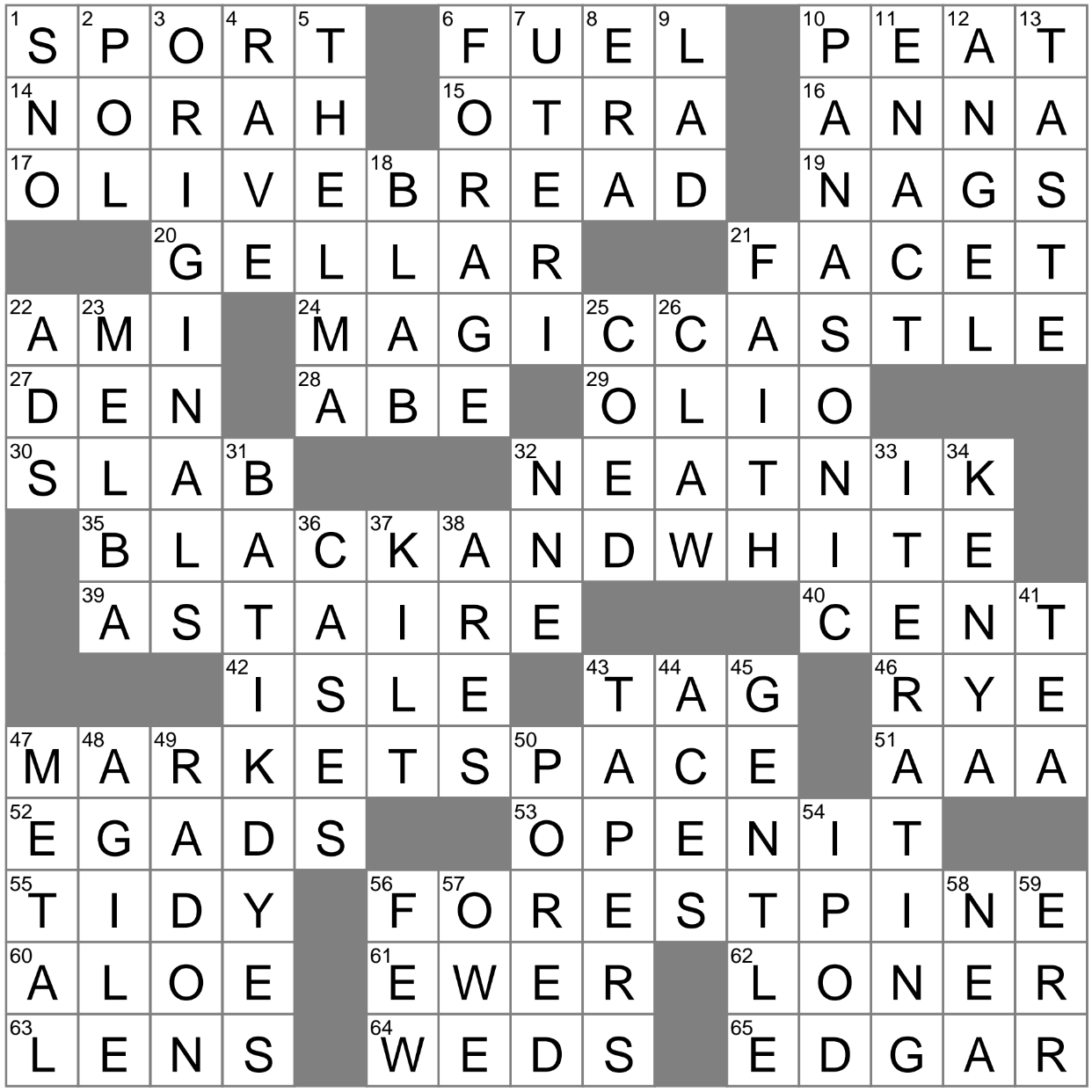 Hunt For Provisions Crossword Clue Archives LAXCrossword