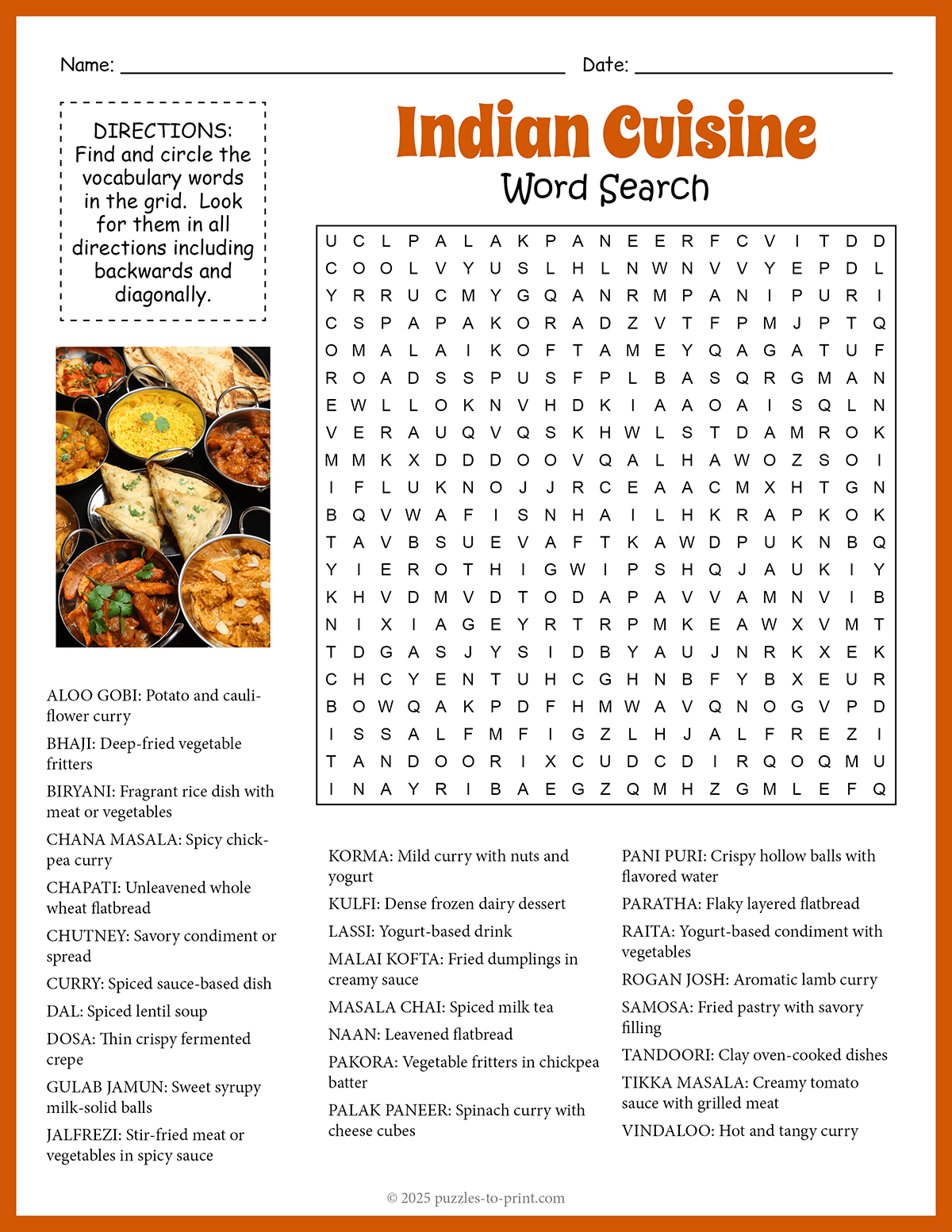 indian yogurt dish crossword