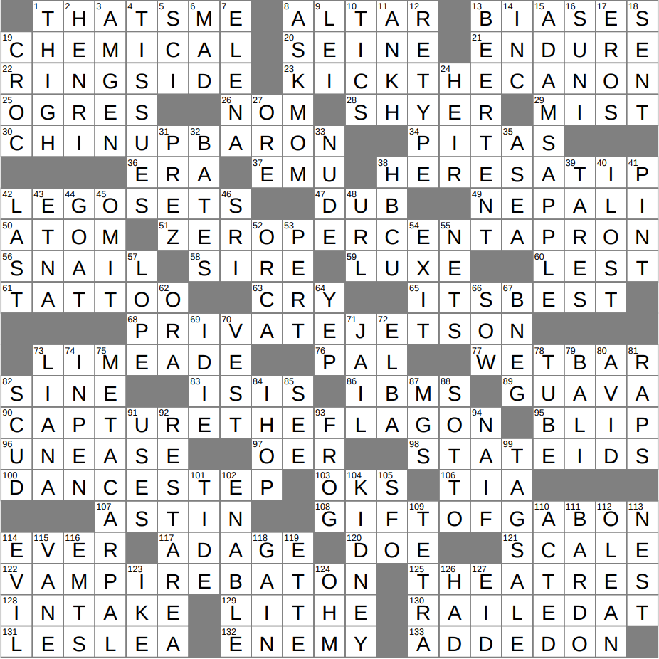 LA Times Crossword 14 Dec 25 Sunday LAXCrossword LA Times Crossword 14 Dec 25 Sunday LAXCrossword