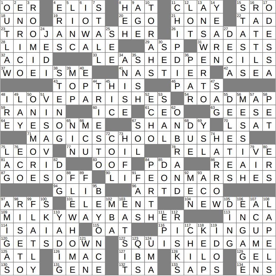LA Times Crossword 16 Nov 25 Sunday LAXCrossword