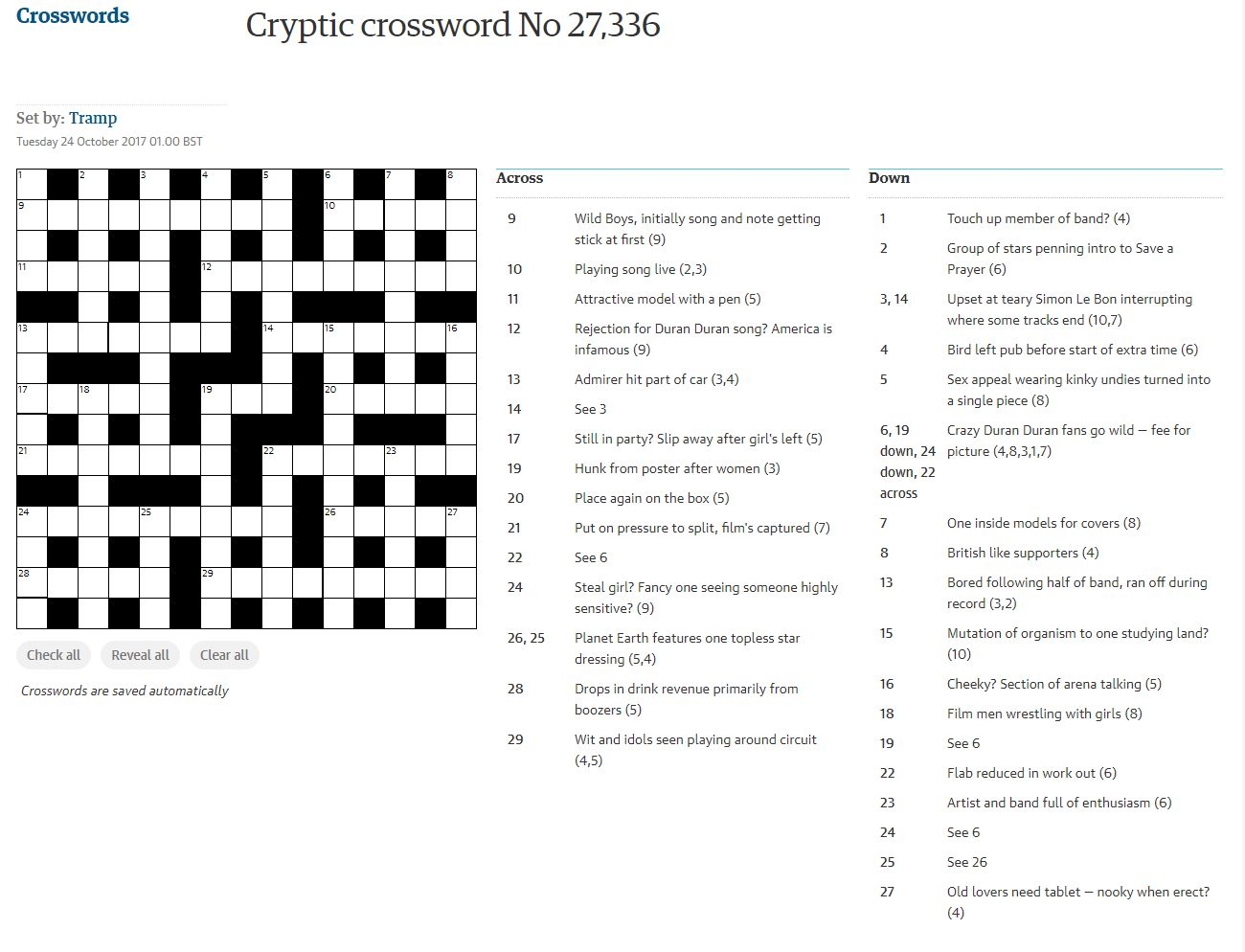 One For The Crossword Fans Here Links