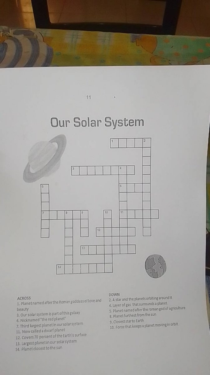 earth goddess crossword clue