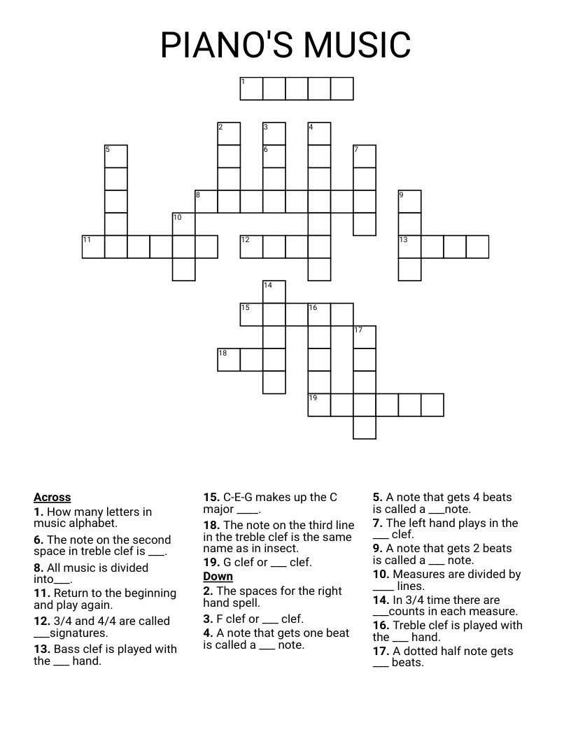 half note crossword clue
