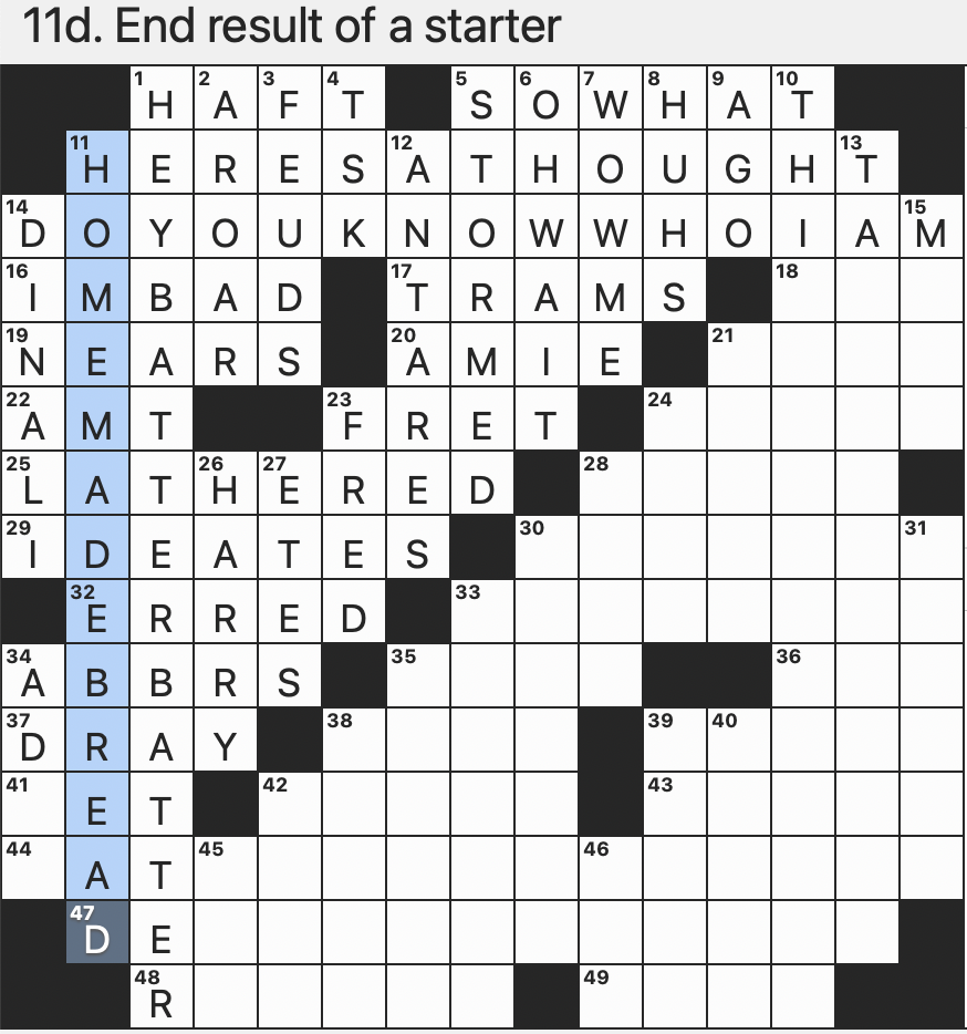 hindu goddess crossword clue
