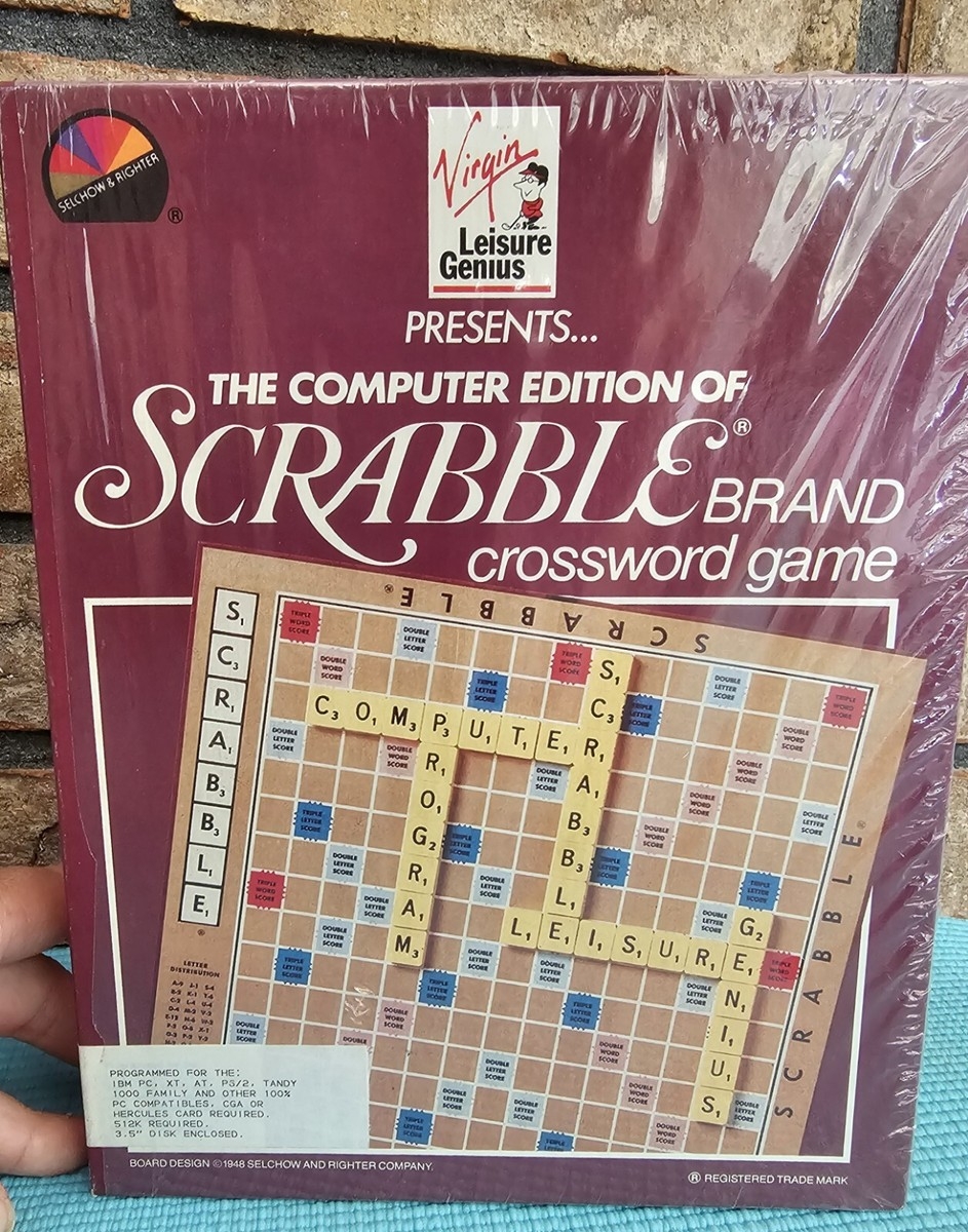 Scrabble Computer Edition Crossword Puzzle Game IBM PC Tandy 3 5 Floppy 1989 NEW EBay